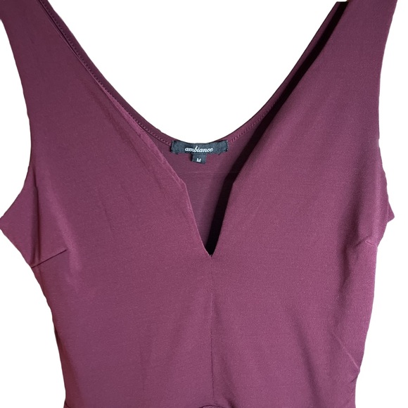 Burgundy Ambiance Romper - Picture 4 of 5